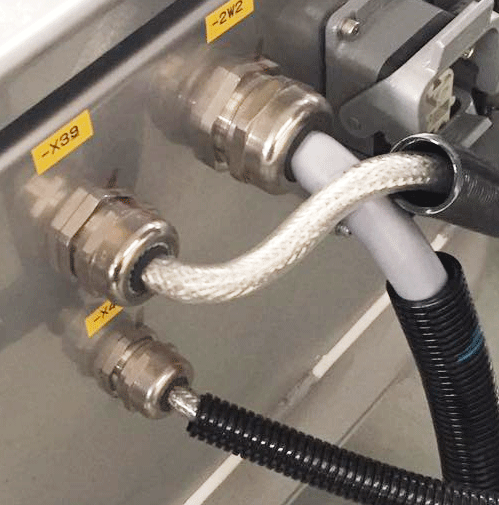 How does the metal waterproof cable connector prevent degradation?
