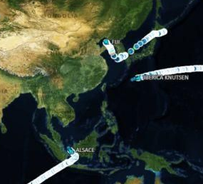 More than 10 ships are speeding to China~