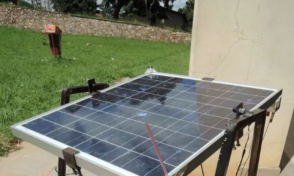 Solar panel efficiency is only increased by one bucket of water?